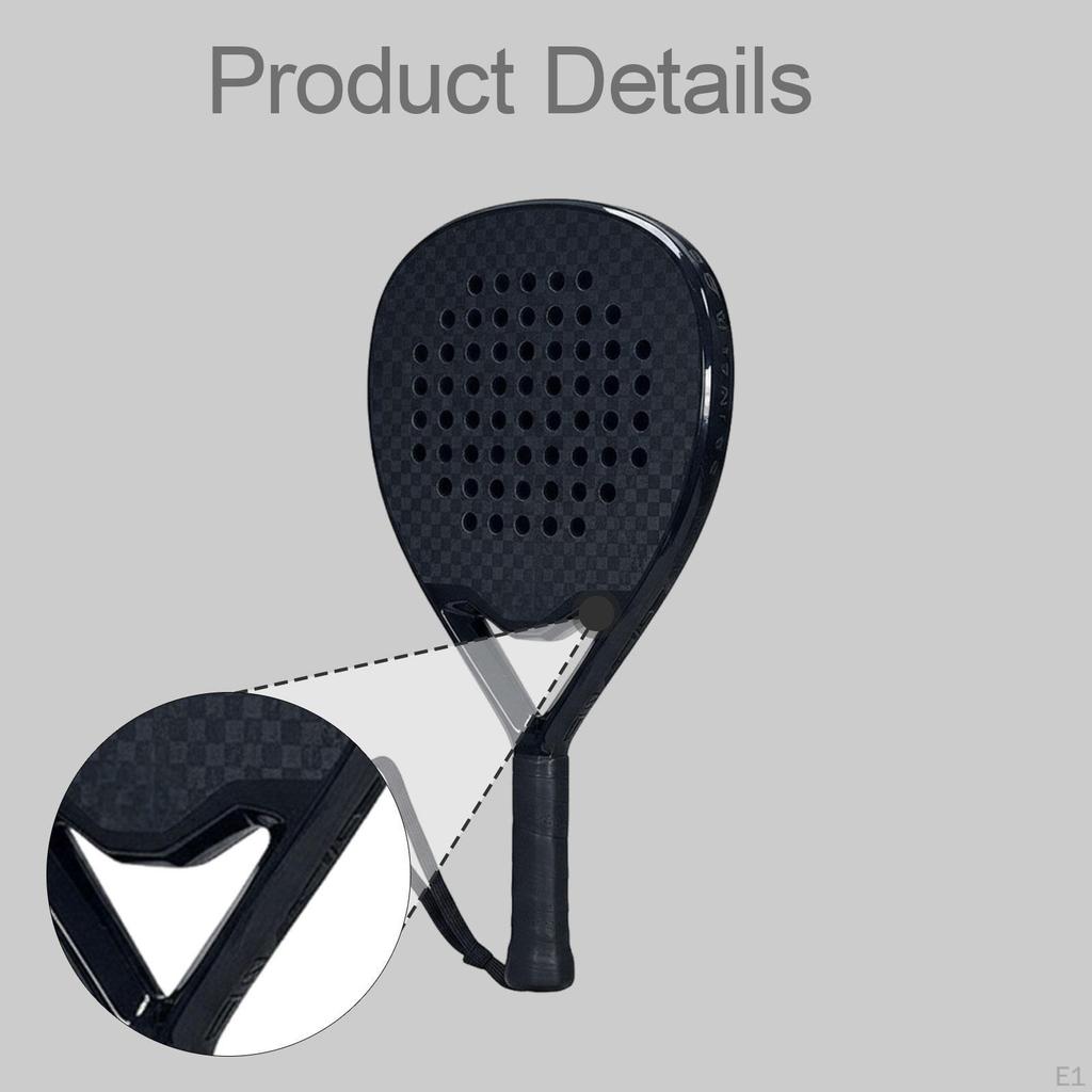 Padel Racket Lightweight Premium, Competition Practice Professional Durability Men Women,