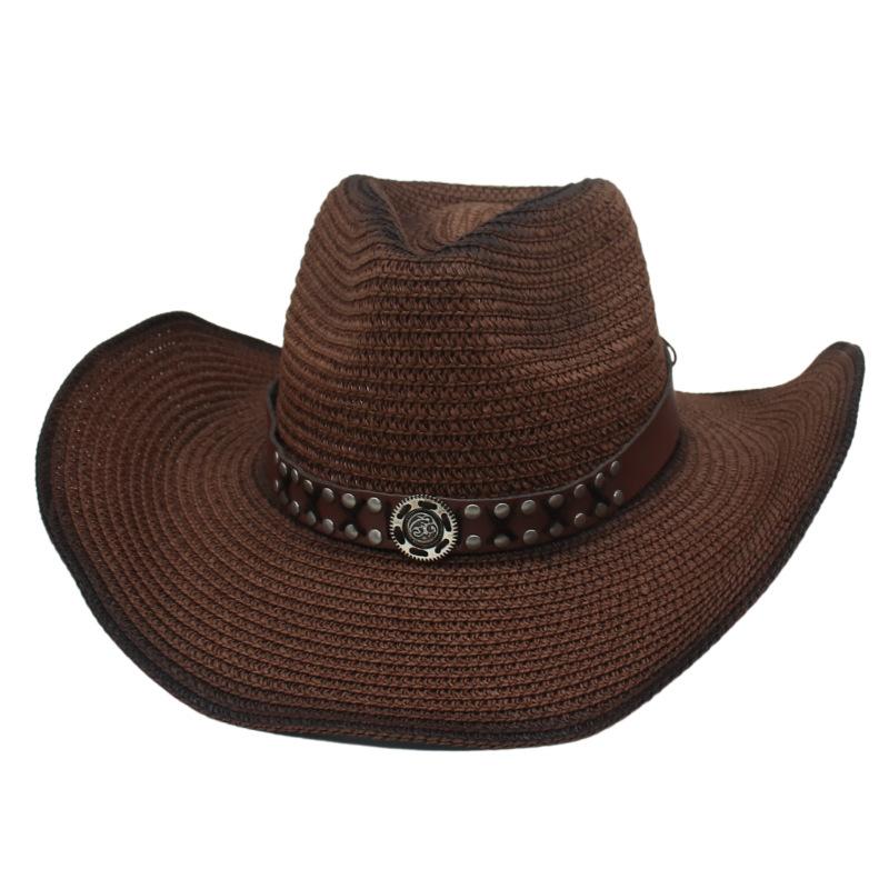 Straw Hat Wide Hat Straw Hat Men'S And Women'S Summer Sun Protection Sun Hat Beach Seaside Vacation Sun Hat