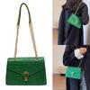 Alligator Print Crossbody Bag Shoulder Bag for Girl Women Solid Color Bag