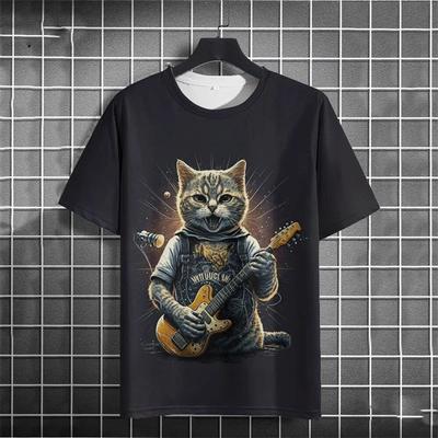 Hip Hop Cool Cute Pattern T-shirt Harajuku Street Trendy Short Sleeve T Shirts 3D Printed Novel Animal Pattern Fashion New Tee