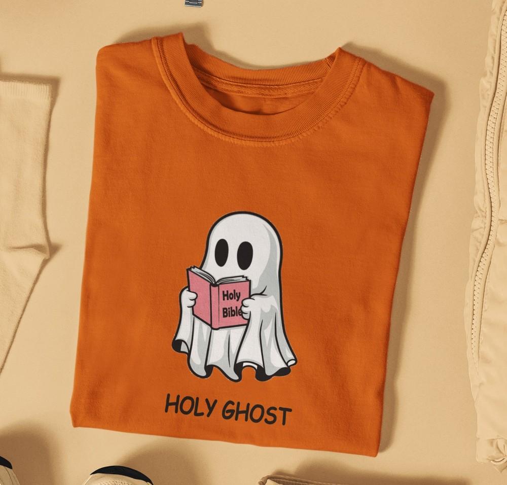 Tričko Svatého Ducha, Comfort Colors Tričko pro milovníka Ježíše, Vtipné halloweenské tričko