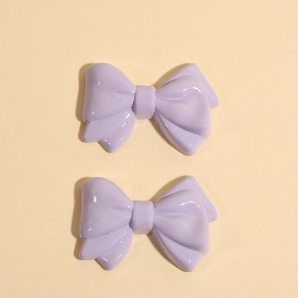 Macaron Colored Bow Acrylic Stickers & DIY Accessories Set
