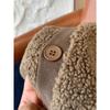 Imitation Lamb Wool, Coat, Women's, Fleece, Warm, Baseball Jacket, Top