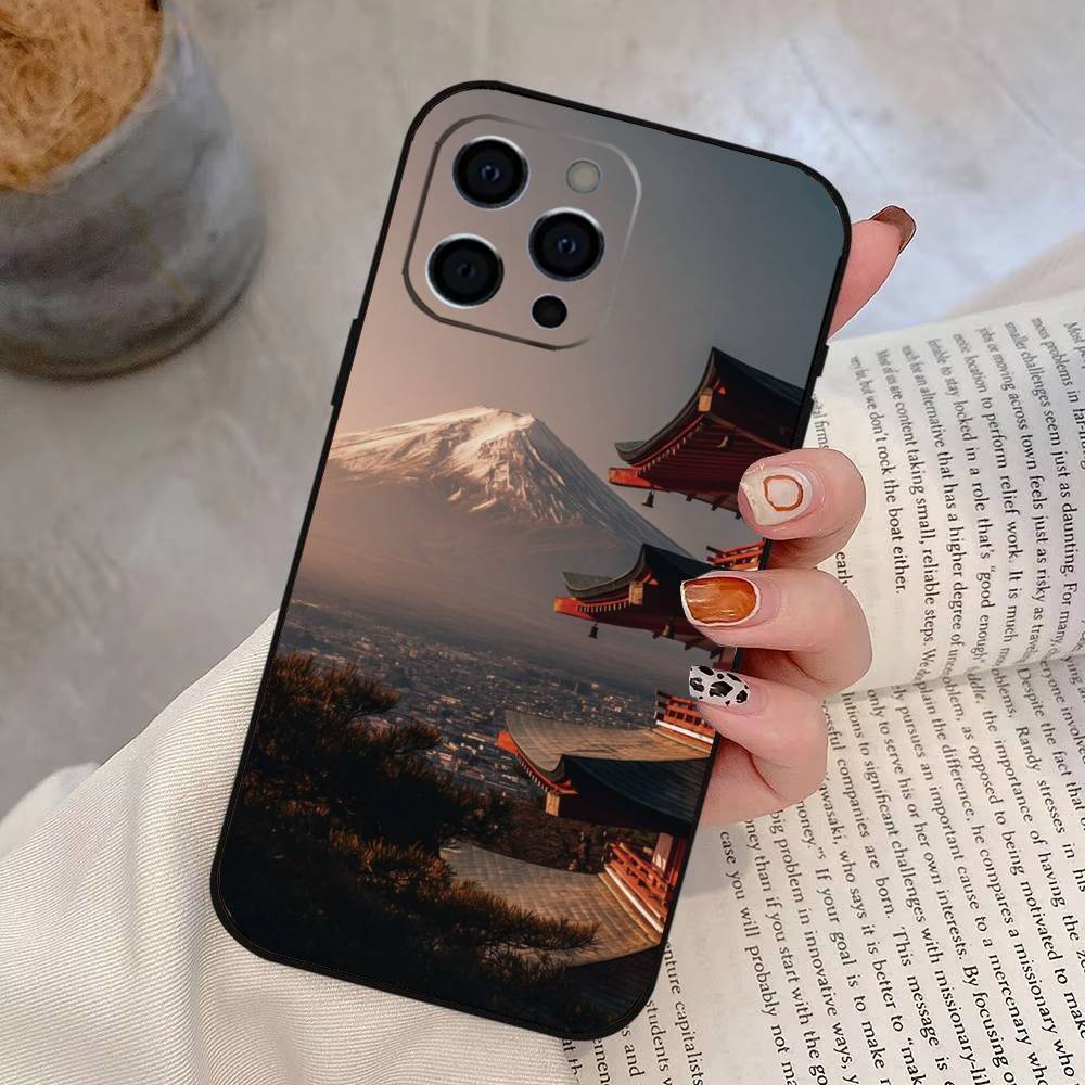 

Japanese Tokyo City Phone Case Silicone Soft For IPhone 17 16 15 14 13 12 11 X XR Plus Pro Max Plus iPhone16Se4