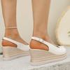 Fashion Summer Back Strap Women Wedges Sandals 2025 New Lightweight Thick Bottom Sandles Woman High Heel Platform Casual Shoes Female