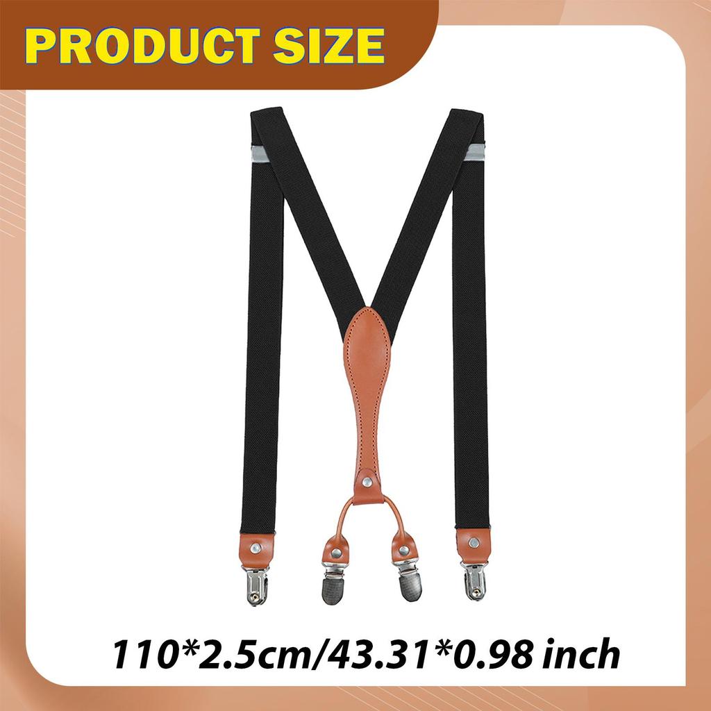 Suspender for Men Gift with Button End Tuxedos Shirts Jeans T Shorts