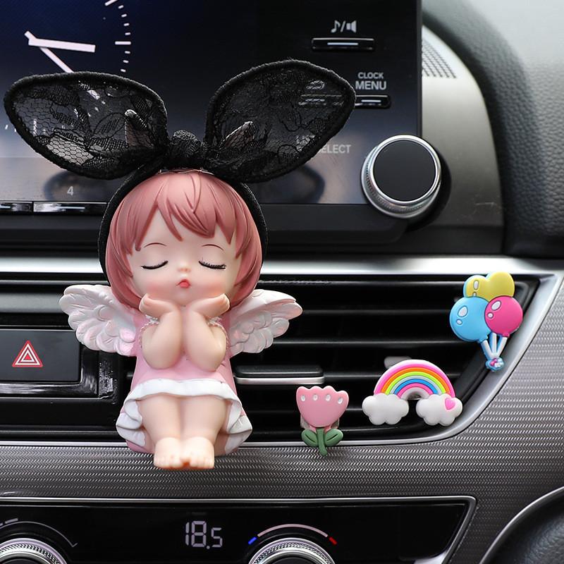 Niedlicher Anne Dekorativer Auto-Duftclip für Lüftungsschlitz Langanhaltende Aromatherapie für Autoinnenraum Auto-Klimaanlagen-Duftchip Auto-Ornament