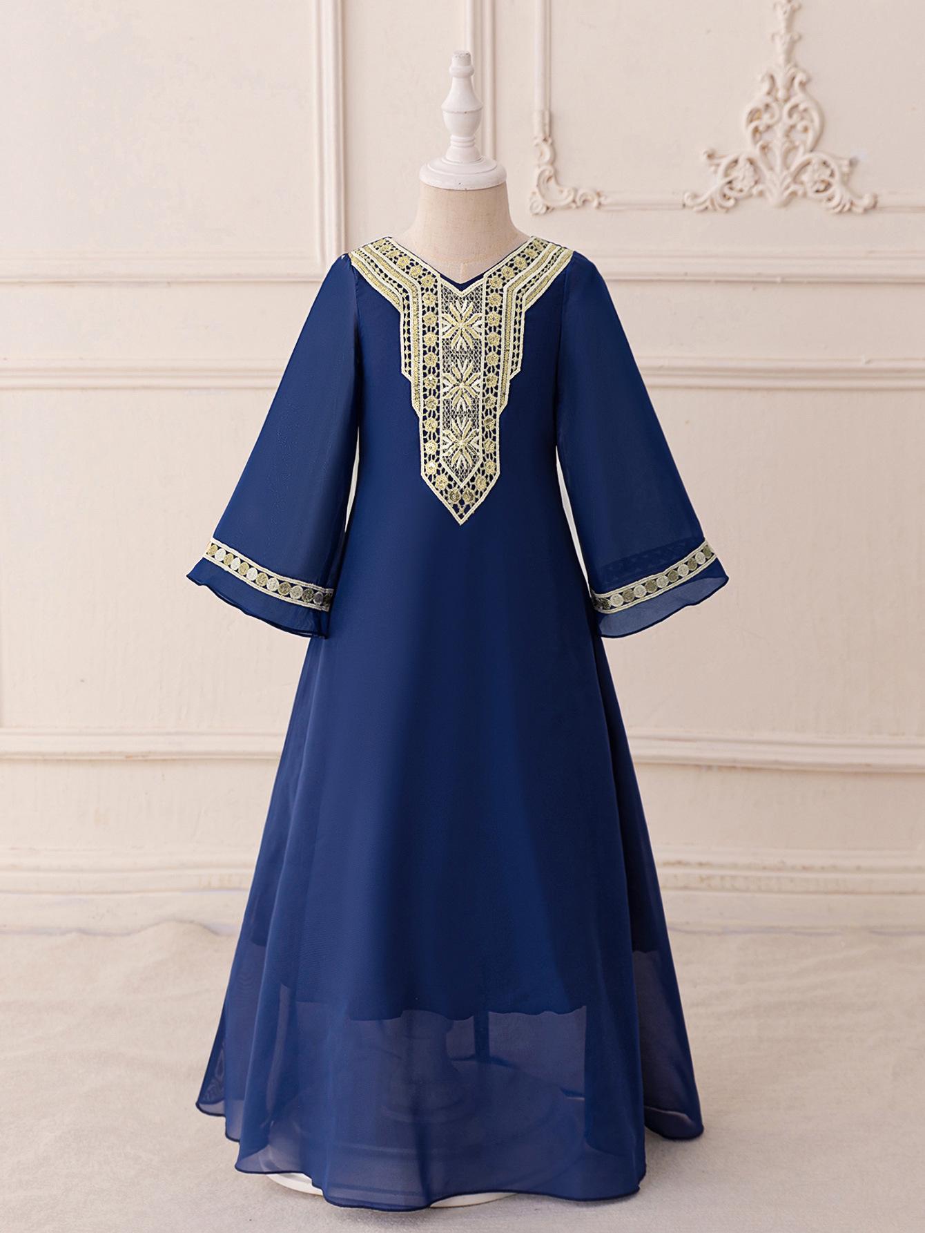 

Саудовская Аравия Лоскутное праздничное платье для девочек: Принт средней длины 120 cm - Age 5