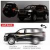 Model auta Toyota Prado v měřítku 1/24, stahovací auto ze zinkové slitiny se zvukem a světlem pro děti, chlapec, dívka dárek