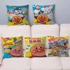 Niedliche Cartoon A-Anpanman Kissen Geschenke Heim Büro Einrichtung Schlafzimmer Sofa Auto Kissenbezug Hülle 45x45cm