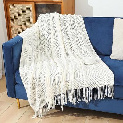 OEING Knitted Sofa Throw Blanket