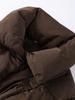 Giacca imbottita da donna con colletto alto e maniche lunghe, tinta unita, lunghezza in vita, calda e alla moda, autunno inverno 2026