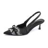 Summer new empty high heels are not tired of feet French bag head single shoes women's summer soft sole fashion pointed shoes children