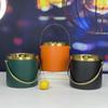 Stainless Steel Double-Layer Ice Bucket with Handle and Lid for Champagne, Wine, or Bar Use