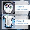 5 Port Fast Car Charger Adapter,12-24V Car Charger USB C & 30W QC3.0/3.1A Port with Reinforced Contacts & Lighting,75W Vehicle Accessories Cigarette