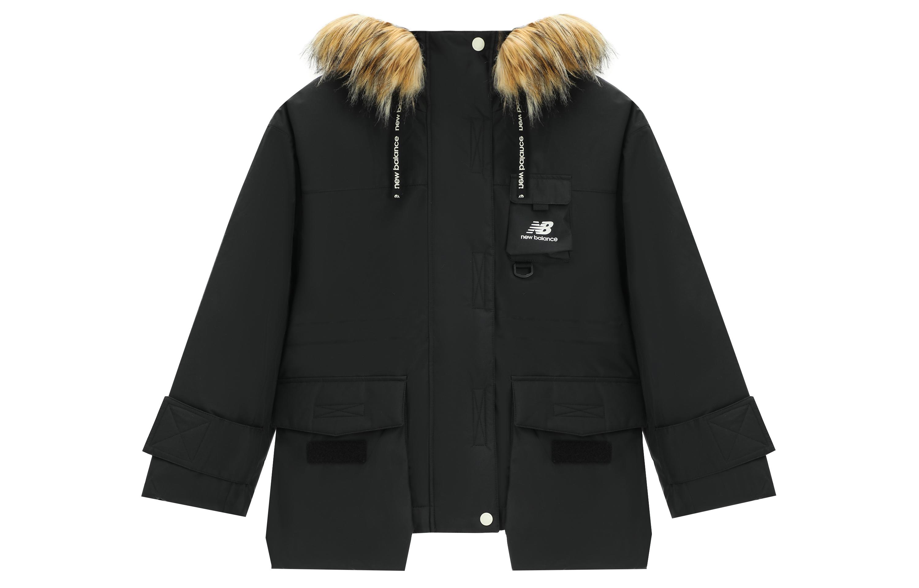 New Balance Down Jackets Women s Black Hooded Thickened Other AWJ14366-BK L