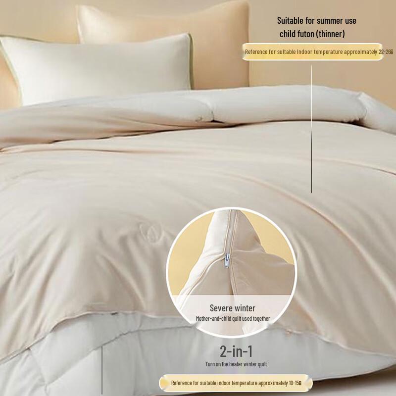 Mercury Soft Sleep Overture Antibacterial Silk Wool Blend 2-in-1 Comforter