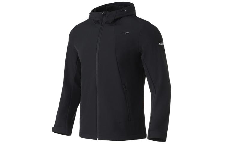 Спортивная куртка Li Ning с флисовой подкладкой, приталенная, мужская, новый стандарт, черная AFDQ703-1 M
