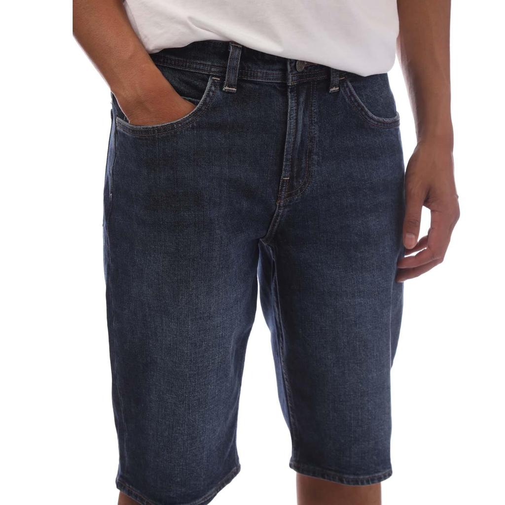 Timberland Men's Denim Leather Patch Shorts