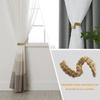 Decorative Braided Curtain Tiebacks Elegant Rope Holdbacks for Bedroom Home Decor Easy Installation for Curtains and Drapes