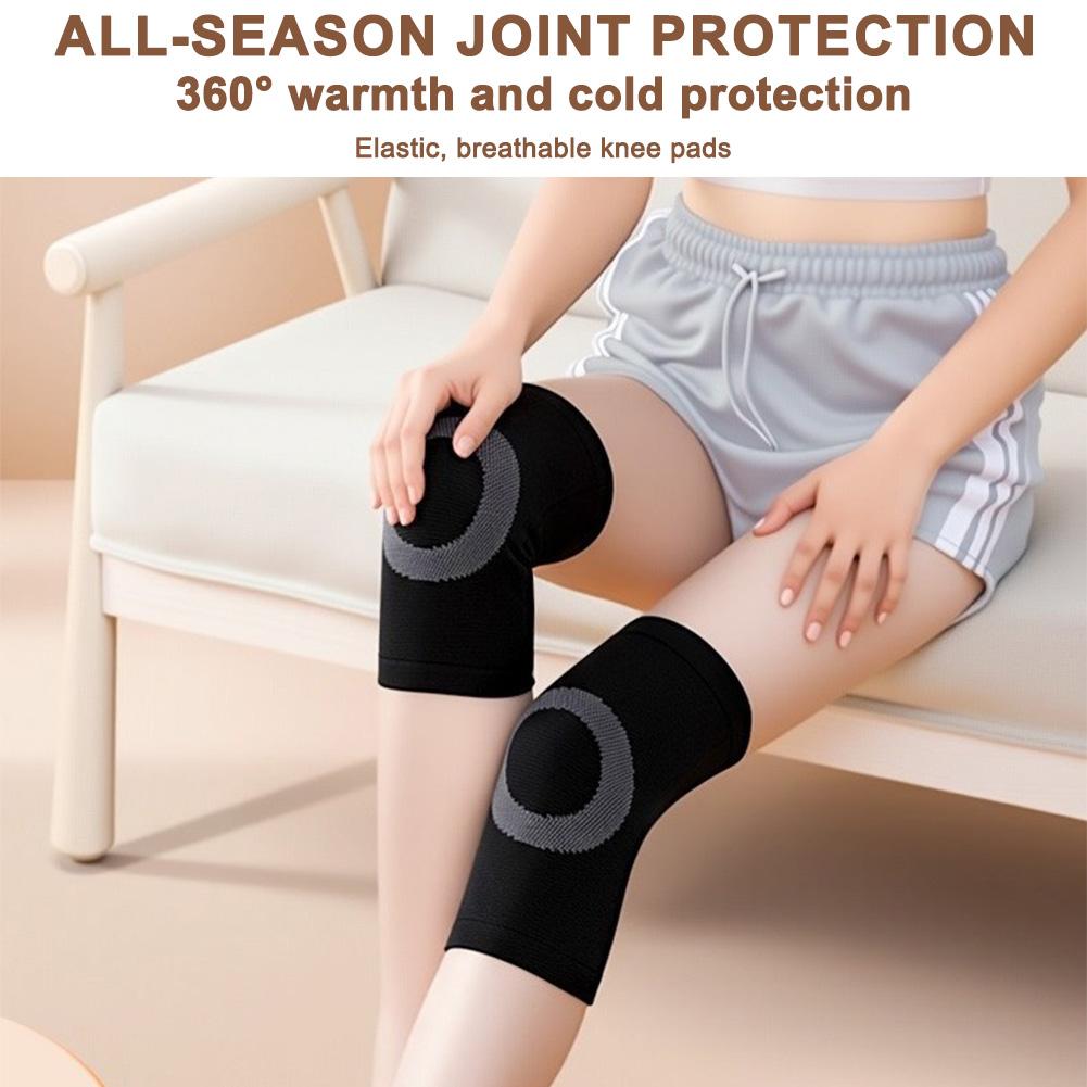 

2 PCS Warm Knee Pads with Plush Interior Elastic Bands Nonslip Fit Designed for Cold Weather Sports and Activities China Mainland
