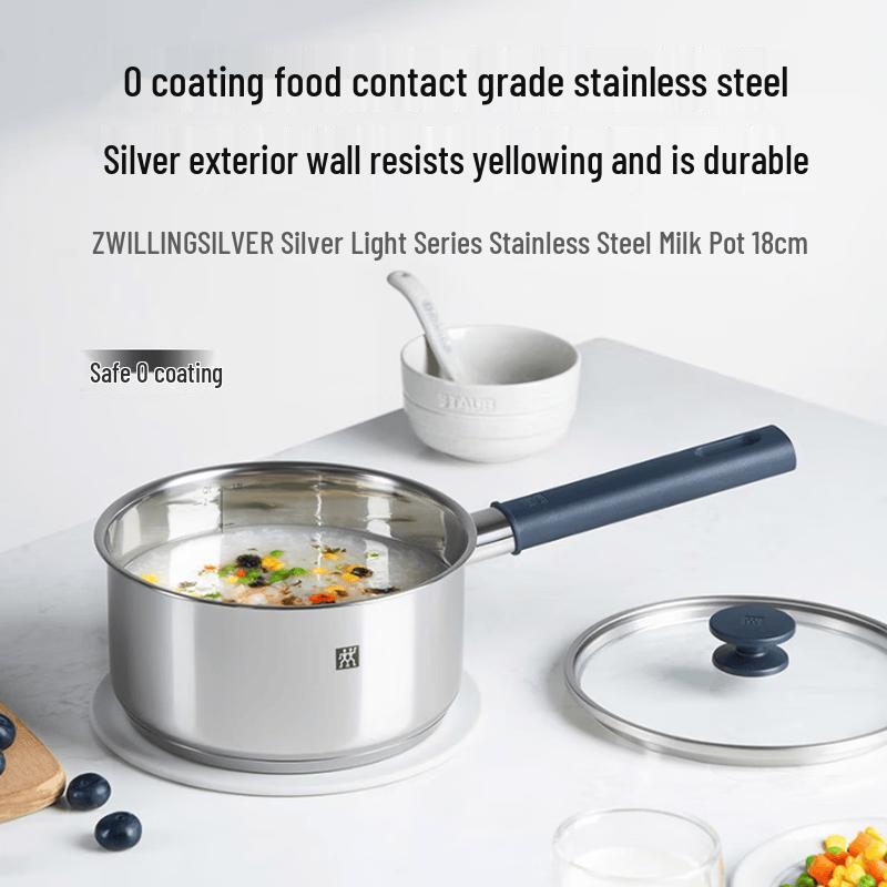 ZWILLING Stainless Steel Milk Pot with Steamer