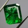 Natural Green Colombian Emerald Emerald Cut 9 Ct CERTIFIED Loose Gemstone A-3882