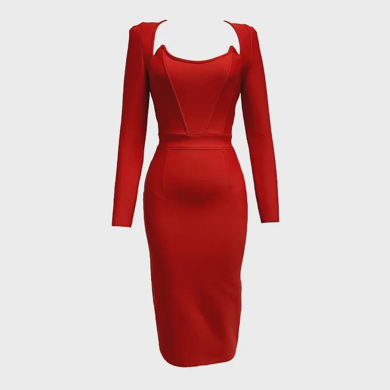 European and American H746 Bandage Evening Dress