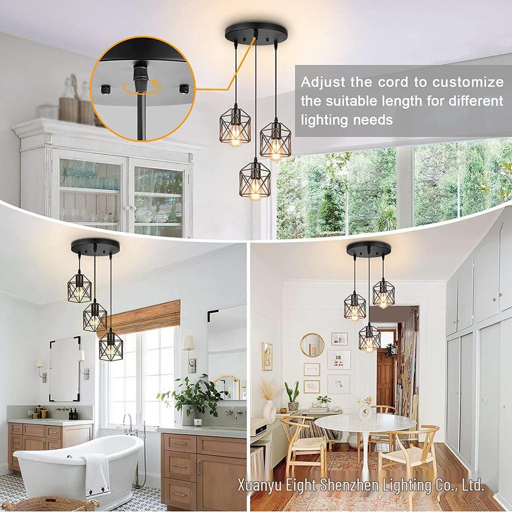 Nordic Modern Minimalist Industrial Chandelier - Retro Creative Style for Bars and Aisles