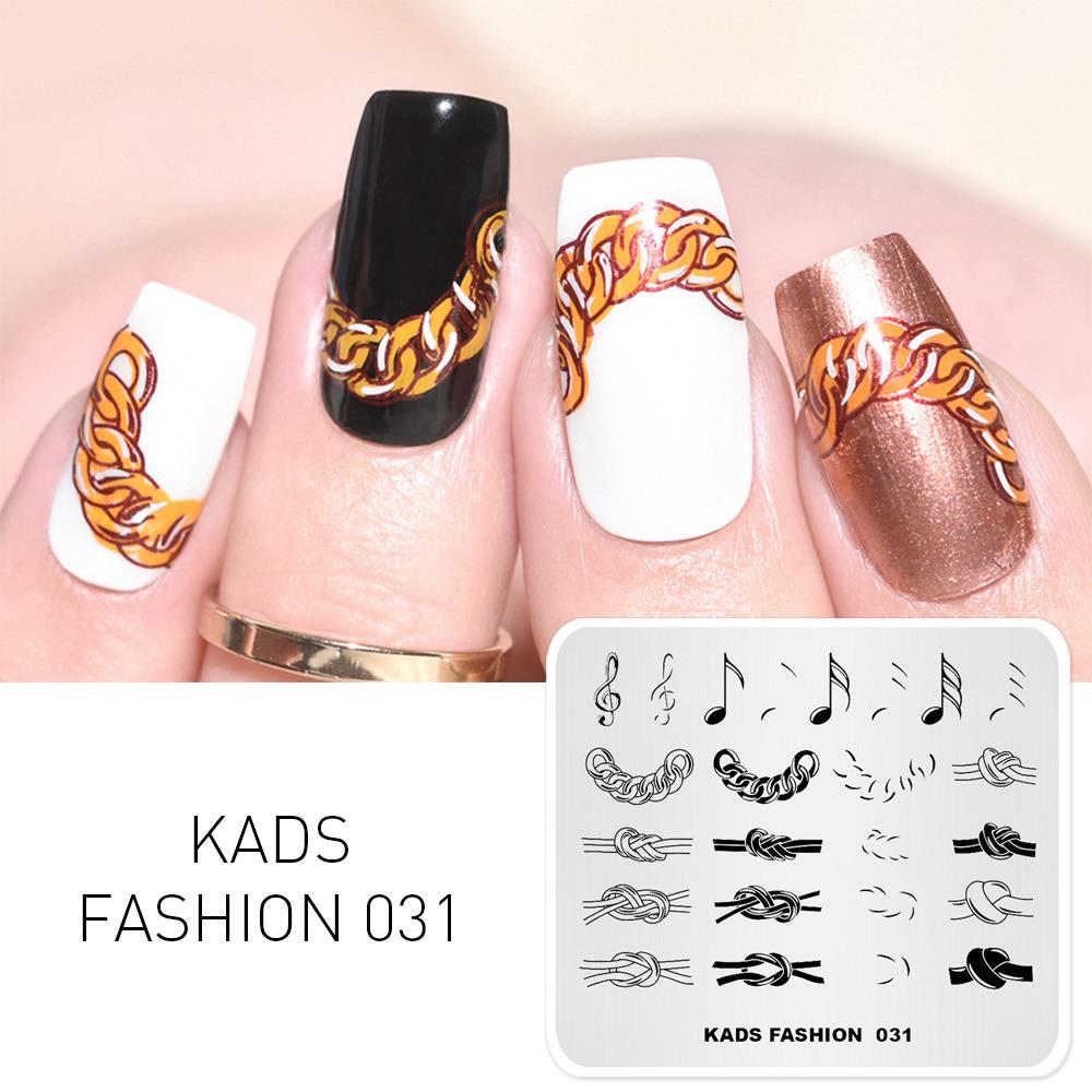 

KADS Fashion 031 пластины для штамповки ногтей, шаблон для маникюра, инструменты для дизайна ногтей