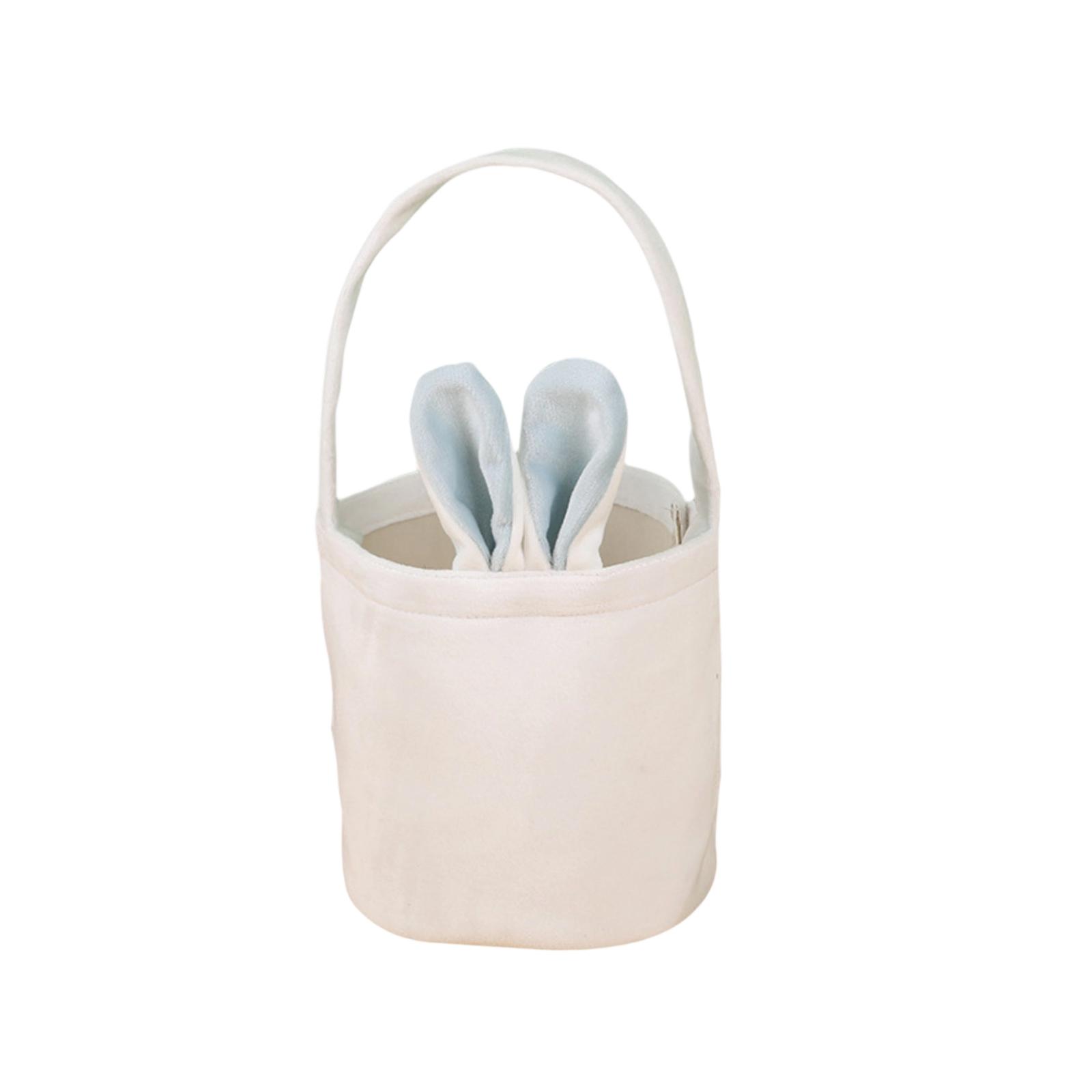 Easter Ears Bucket Easter Bunny Tote Bag Party Gift Storage Bag синий