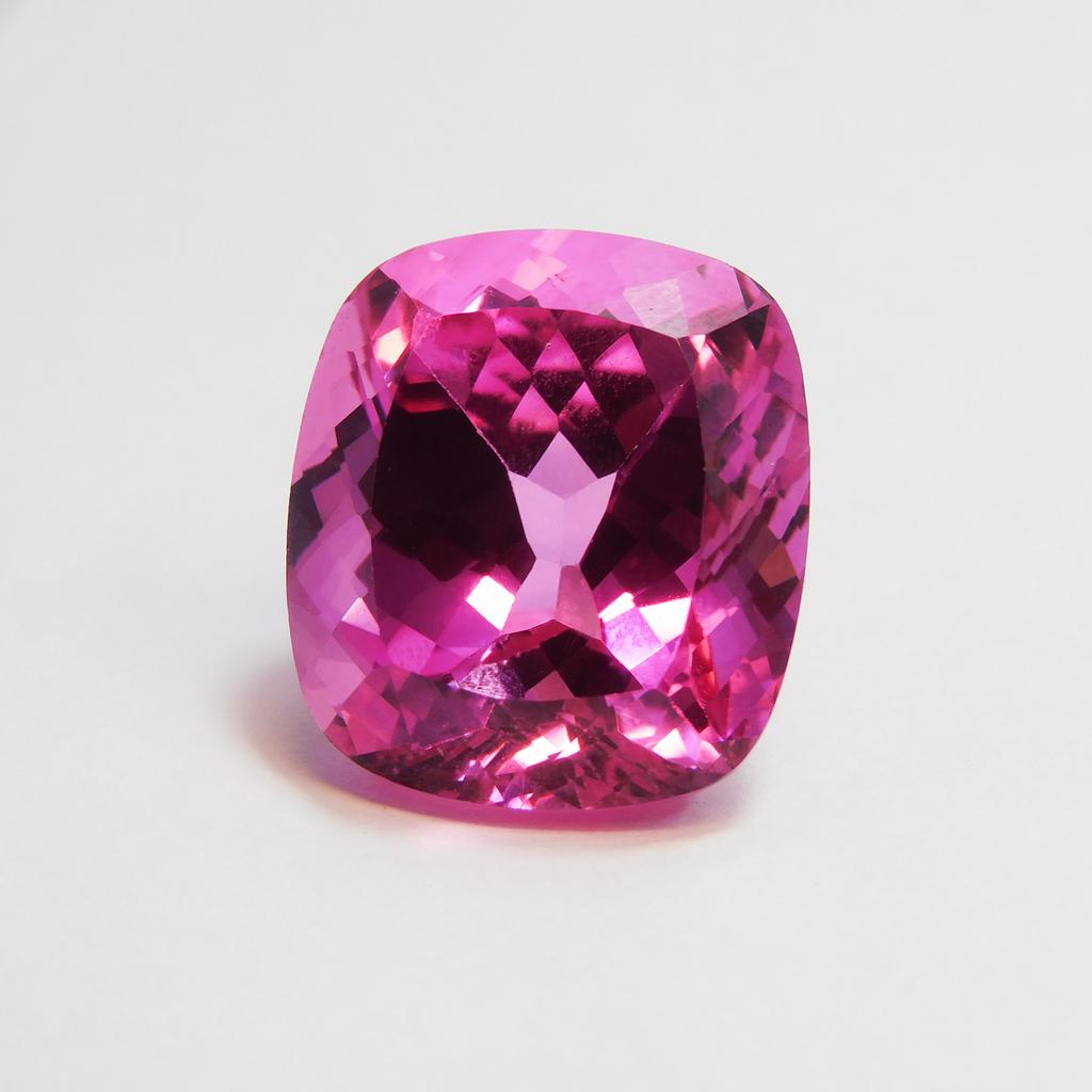 Natural Pink Tourmaline Loose Gemstone 36.50 Ct Cushion Cut October Birthstone for Gem Collections