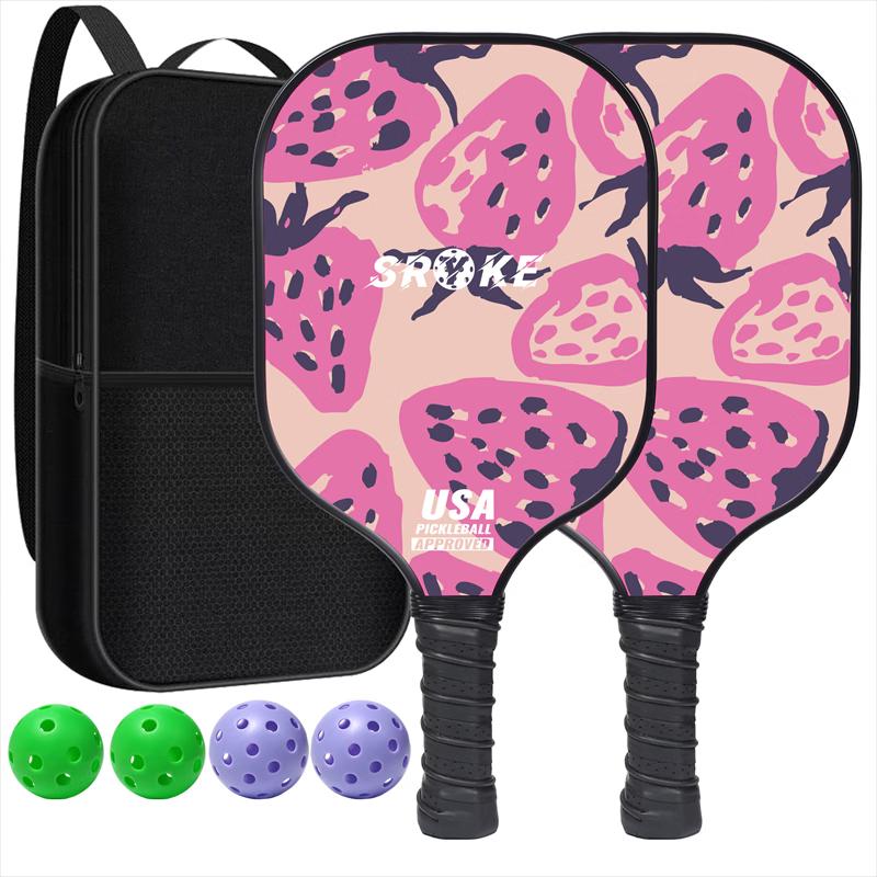 Fiberglass Strawberry Badminton Racket Set