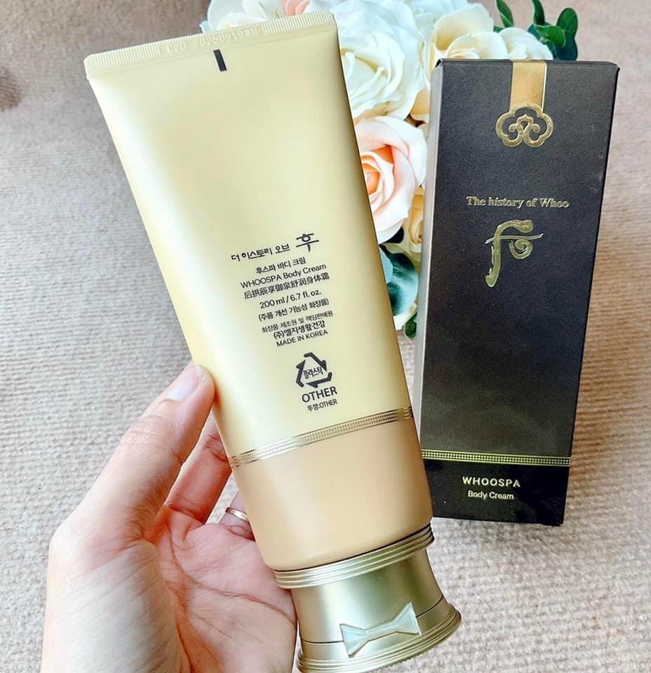 The history of whoo Whoospa Body Cream 200ml
