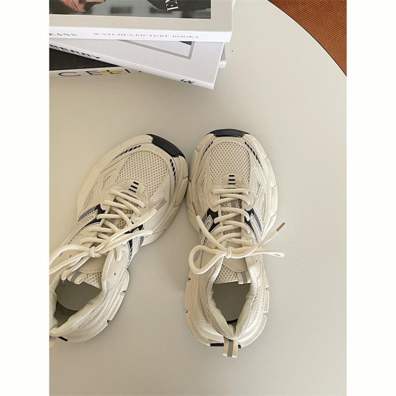 

Casual Solid Med Heel Sneakers for Women 2026 New Hot Sale Summer Rubber Ladies Shoes Lace-up Shallow Pu Women s Vulcanize Shoes 35 бежевый