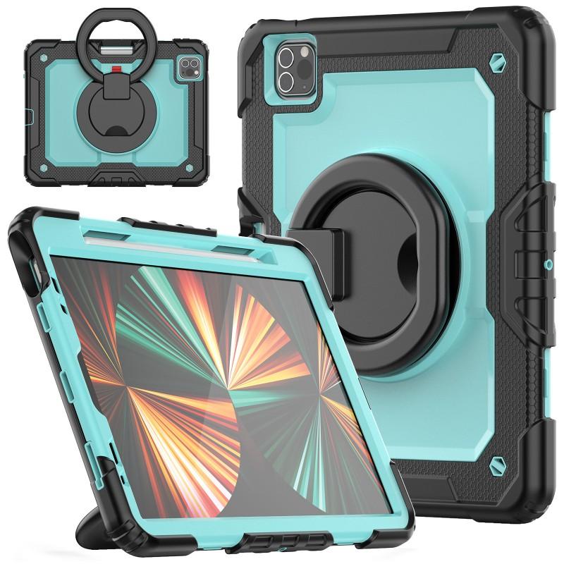 Rotating Handle Case IPad Air 5 With Stand Shockproof Silicone PC Cover 10.2/10.9 Inch Tablets