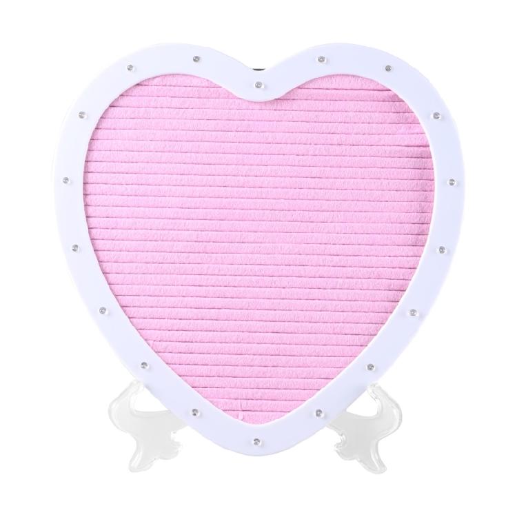 

LED Lighted Heart Shaped Message Board with Stand Birthday Housewarmings Gift 1 рожевий