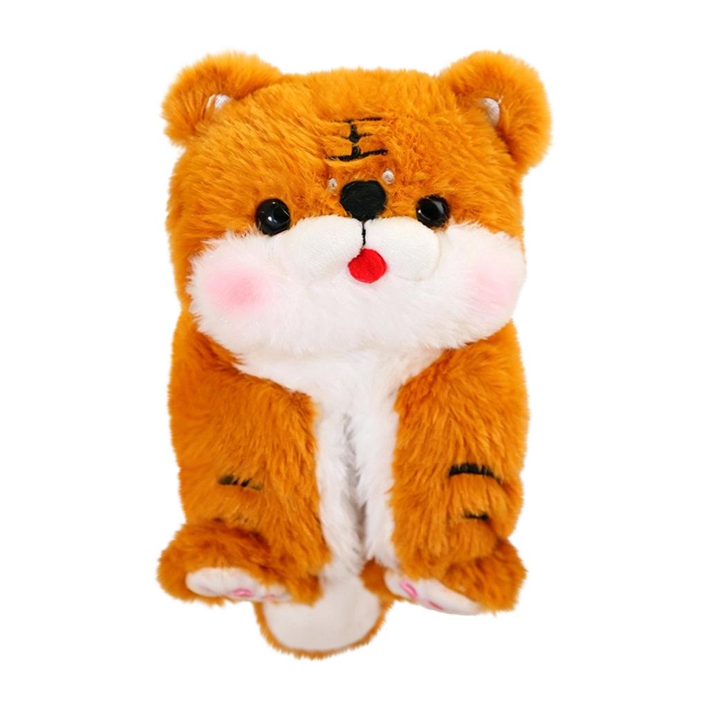 Plush Stuffed Animal Toy Soft Plushie Sitting Lion Figure Decorative Doll for Kids and Collectors