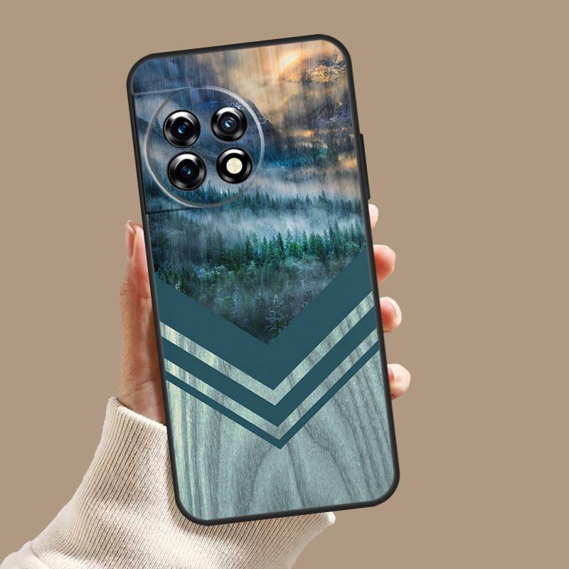 Forest Geometry Wood Nature Case For OnePlus Nord 5 CE 3 4 Lite N20 N30 OnePlus 15 13 12 11 8 9 10 Pro 10T 13T 13R Cover