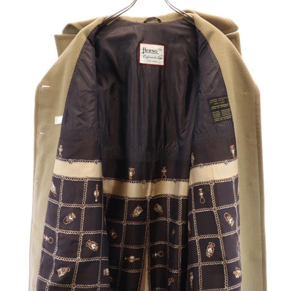 Herno Made In Italy Cashmere Blend Coat Beige Women Used