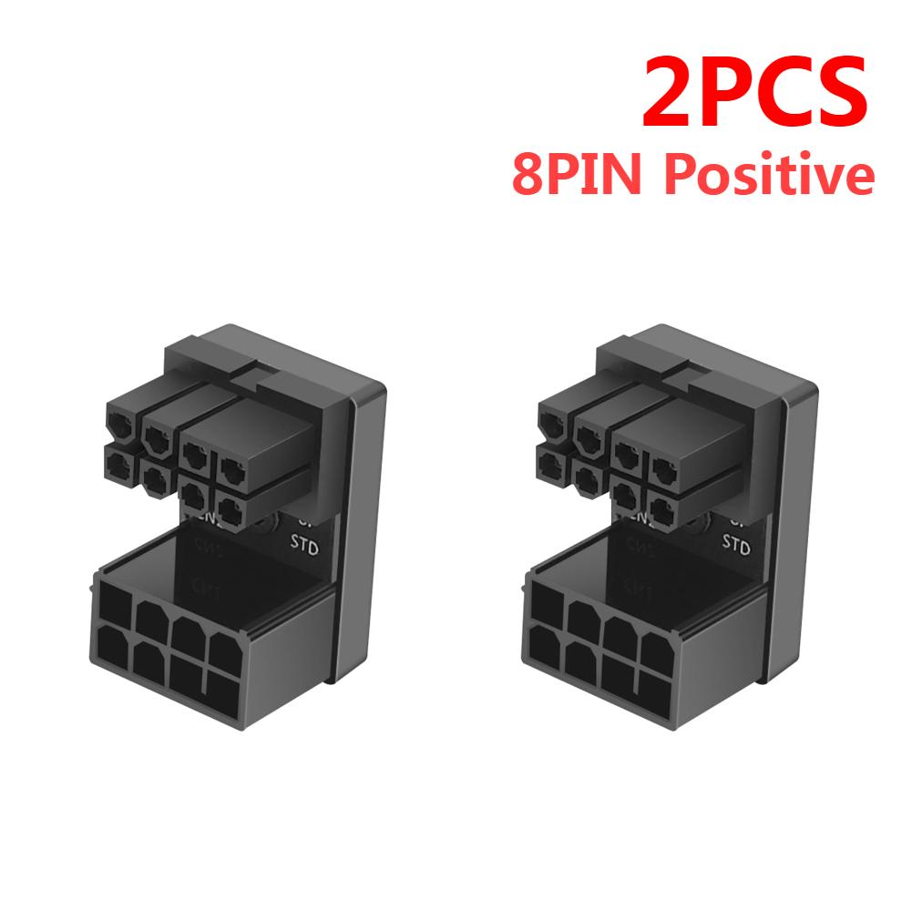 ATX GPU VGA PCIe 8 Pin 6Pin U to 180 Degree Angle Connector Power Adapter Board for Desktop Video Card Graphics GPU Adapter