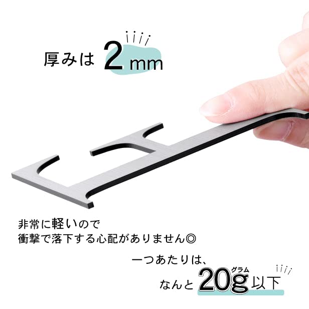 Katachi Lab Floor Number Display Plate 2 Ni Stainless Steel Style Silver Times New Roman Numbers Silver Outdoor Suitable Seal Type Made In Japan