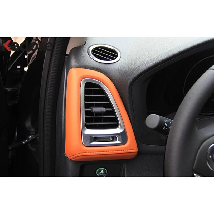 Car Front Air Condition Vent Outlet Cover Trim For Honda Vezel HRV HR-V 2014 2015 2016 2017 2018 ABS Matte Interior Accessories