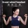 Wired Earphones In-Ear Noise Reduction Deep Bass Headphones with Microphone and Volume Control for Smartphone Laptop Computer