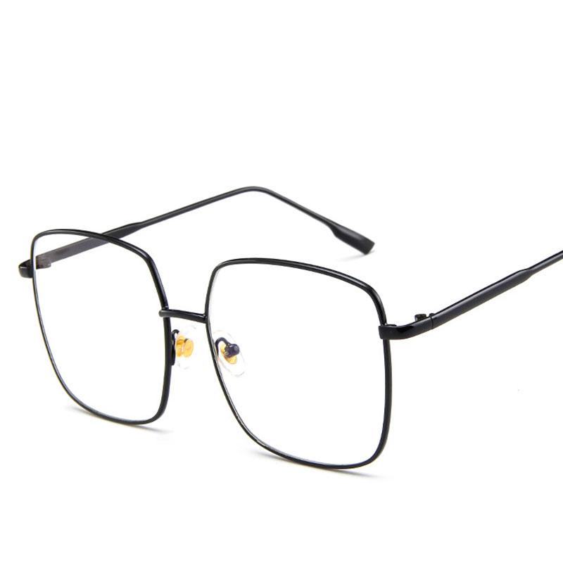 Trendy Glasses for Men Women Square Shape Metal Frame Women's Eyeglasses Frame Fashion Stylish Men's Glasses Frame
