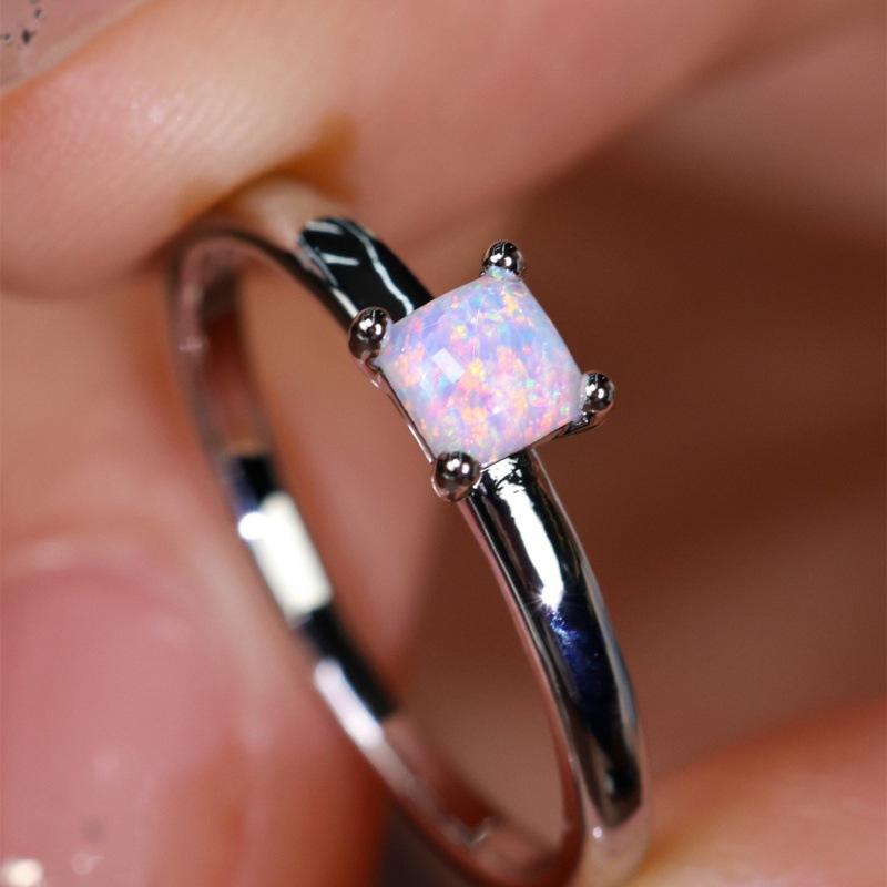 wih new square plain ring simple niche ring no. 6
