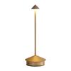 Cone Head Design LED Table Lamp Touch Control 3 Color Lights Bedside Ambient Light Dimming Rechargeable Night Lights Bar Decor