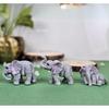 1 Satz (3 Stück) Elefanten Miniaturfiguren | Dekoratives Ausstellungsstück | Geschenk für Ihn/Sie, Muttertag, Zuhause, Schlafzimmer