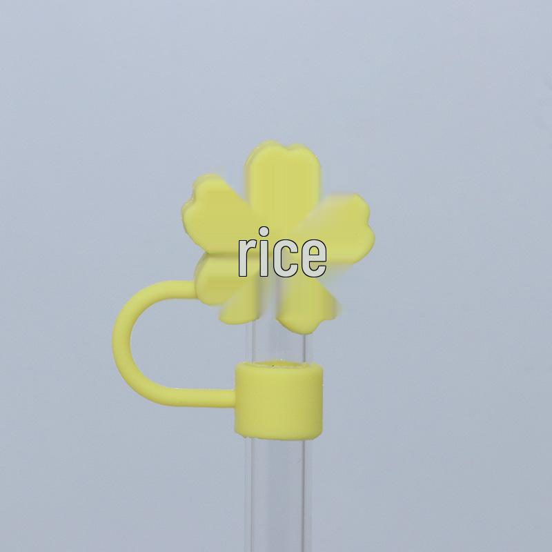 10mm Thick Cartoon Begonia Flower Straw Cap Dust Cover