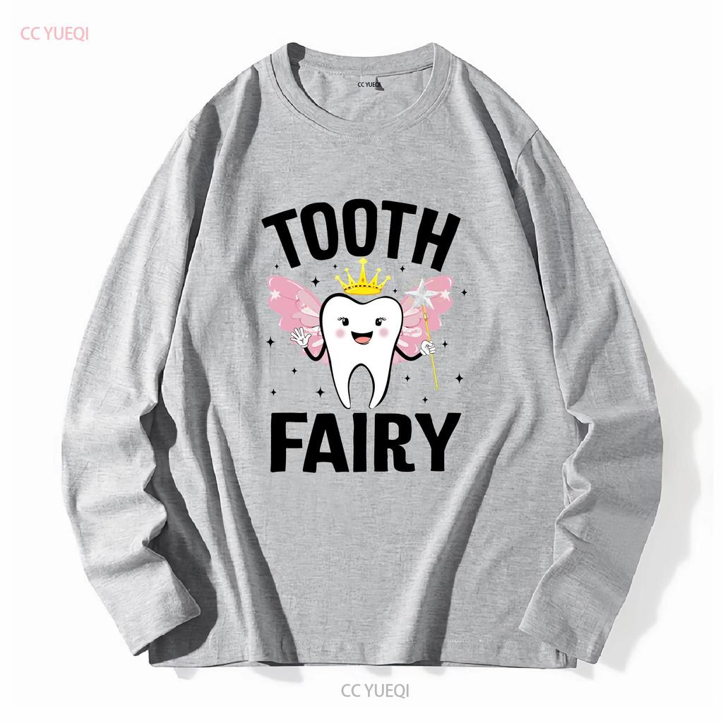 Funny Tooth Fairy Halloween Costume For Women Kids Girls T Shirt Vintage Washed Versatile Top For Everyday Wear Graphic